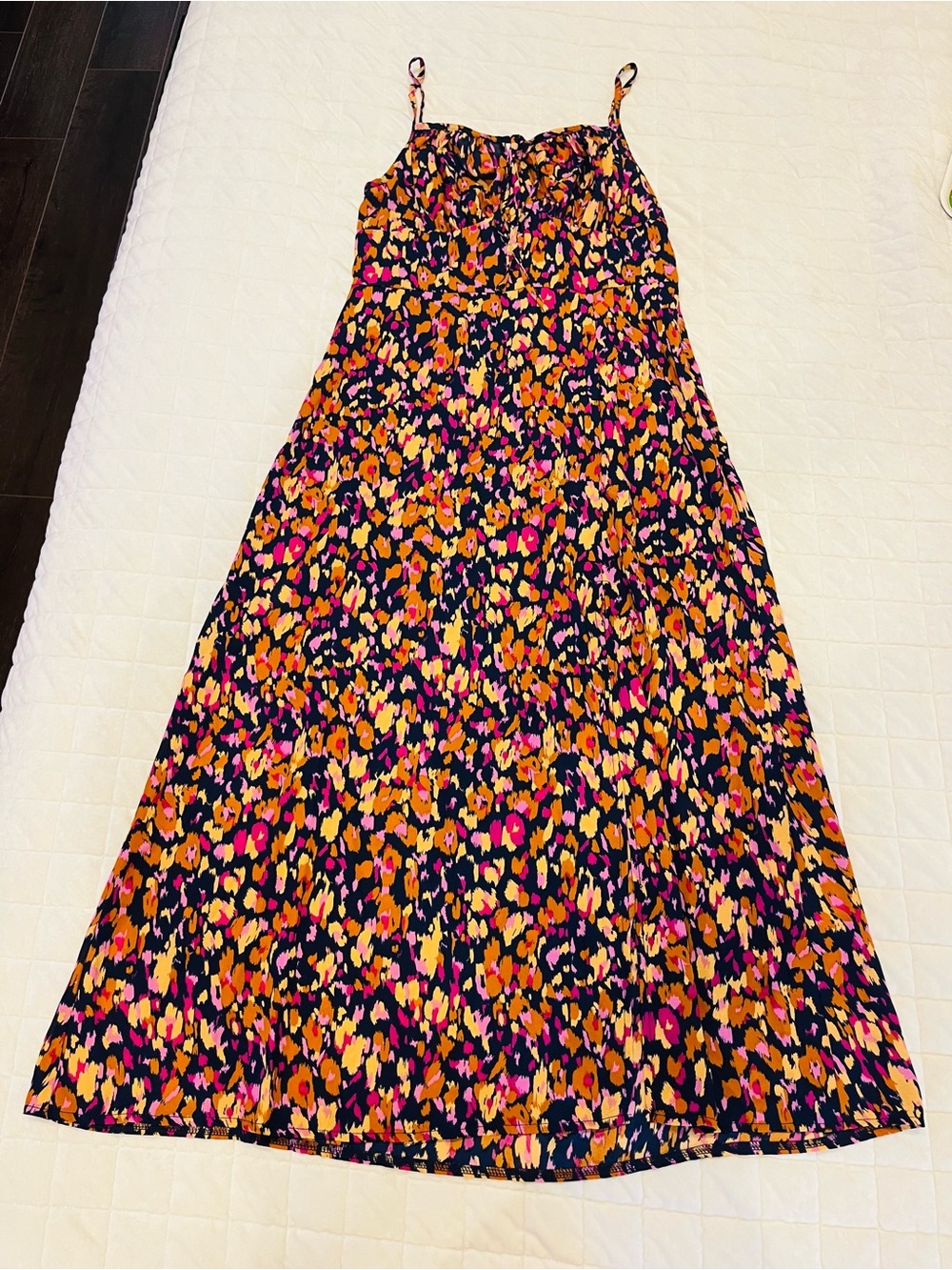 shein flowy dresses | | Shein Womens Maxi Dress With Pink Orange Floral Print Inga F